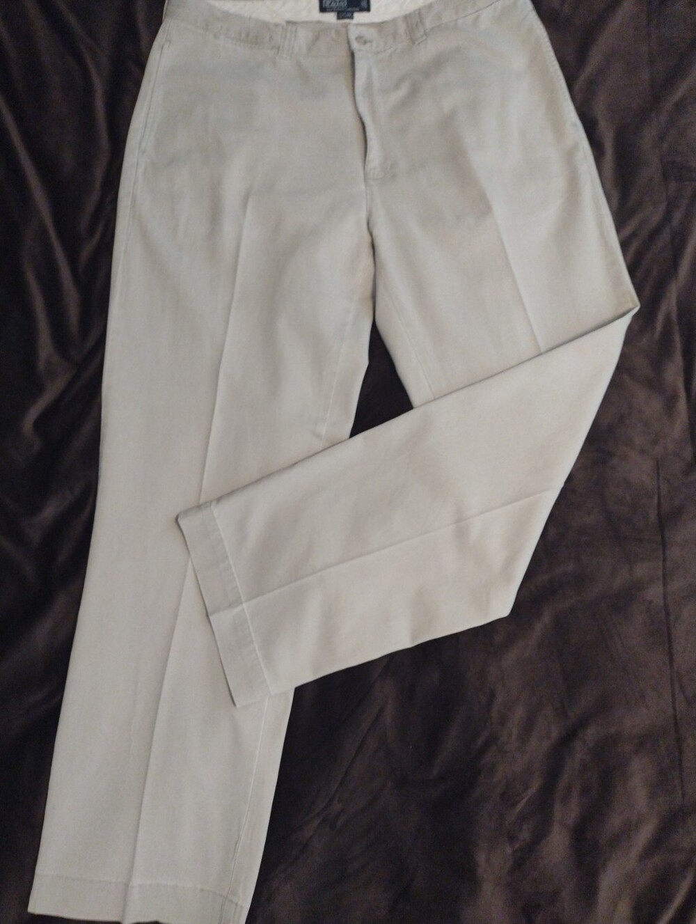 Polo Ralph Lauren Philip Pant Mens 38x32 Classic Chino Khaki Tan Cotton Straight